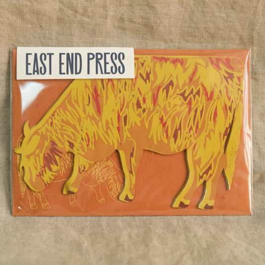 Highland Cow Greeting Card