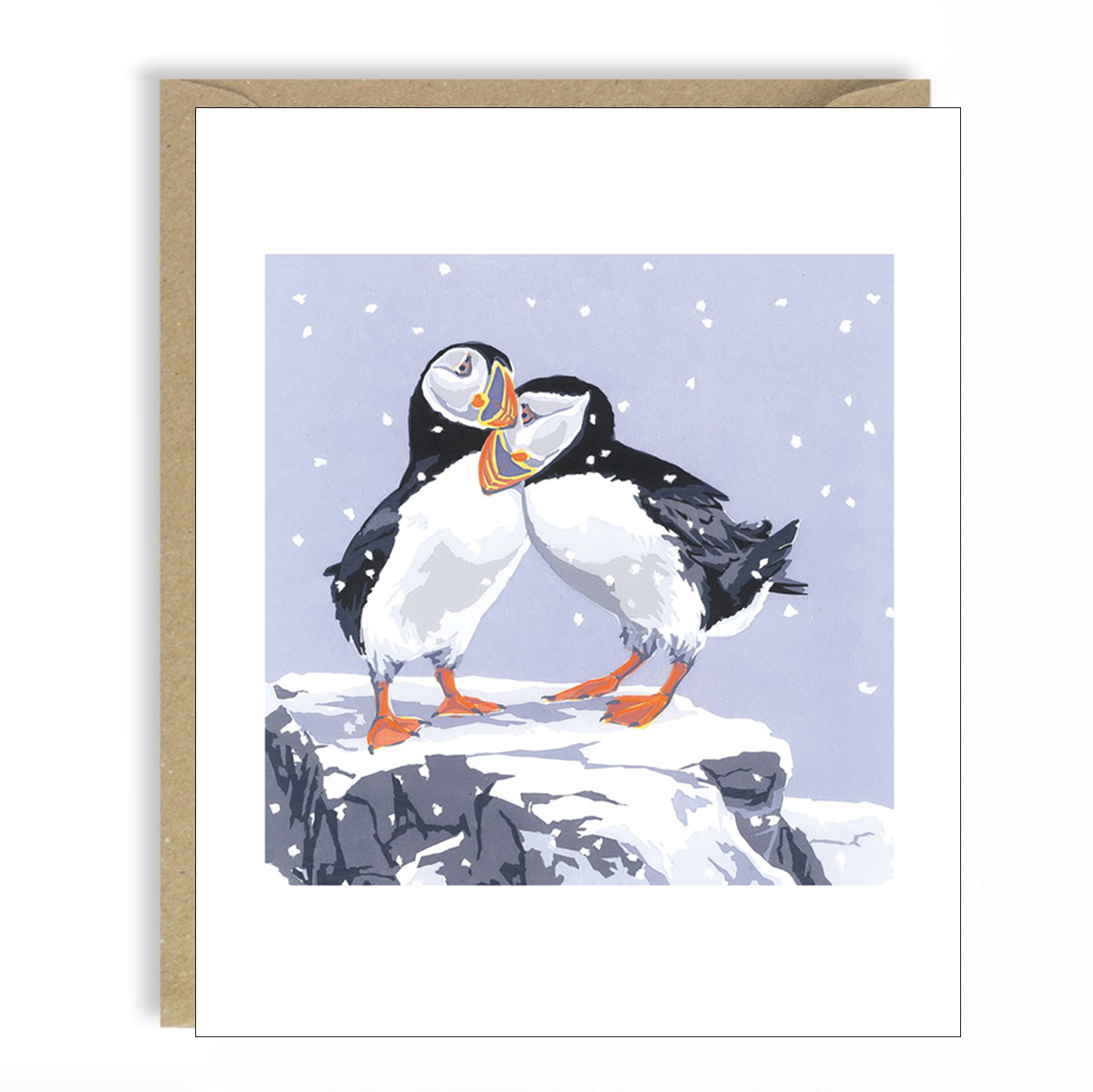 Snowy Puffins