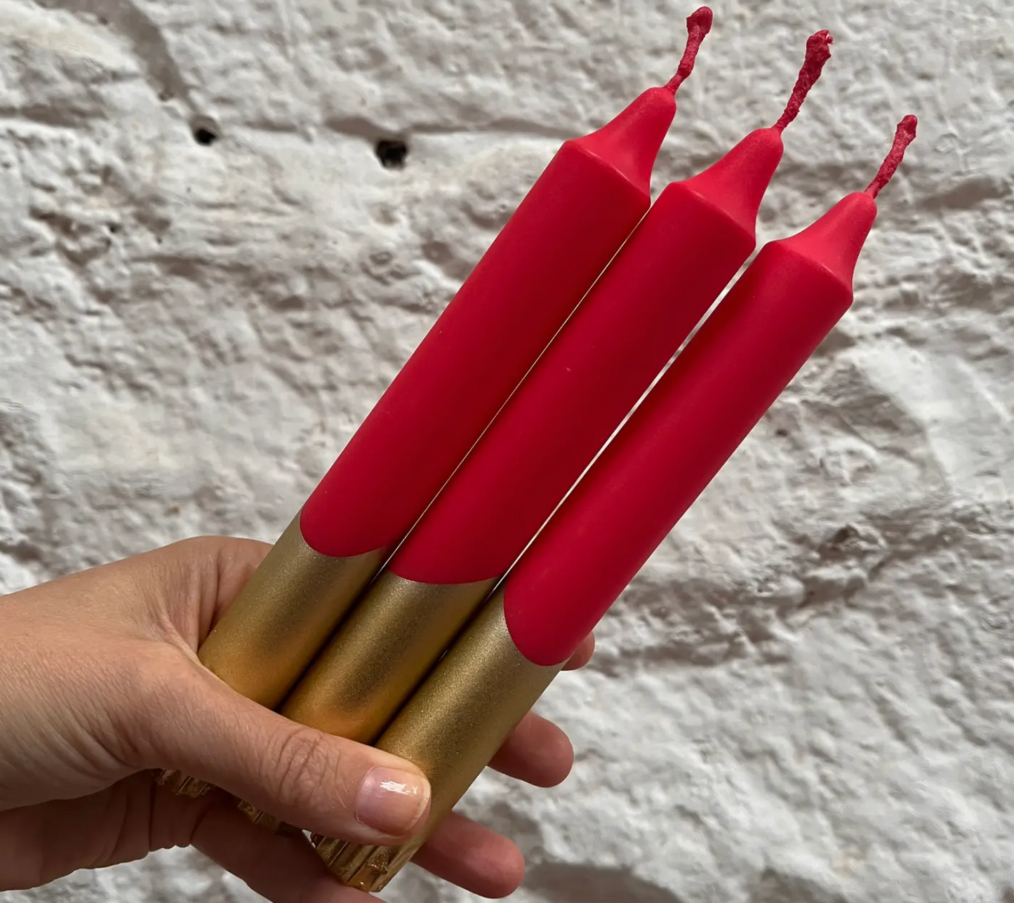 Gold Dip Stick Candles