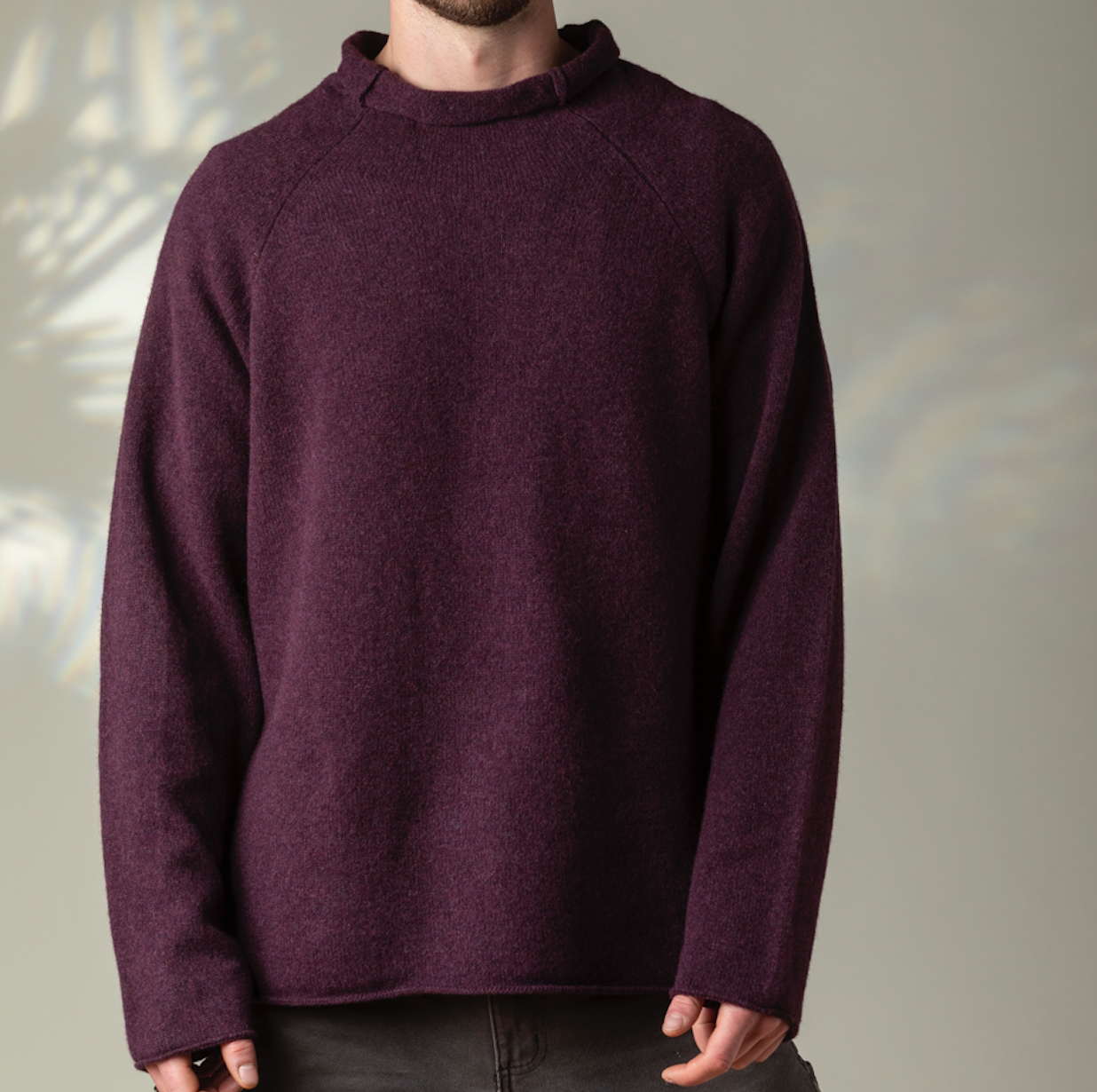 Corry Raglan Sweater - Blackgrape