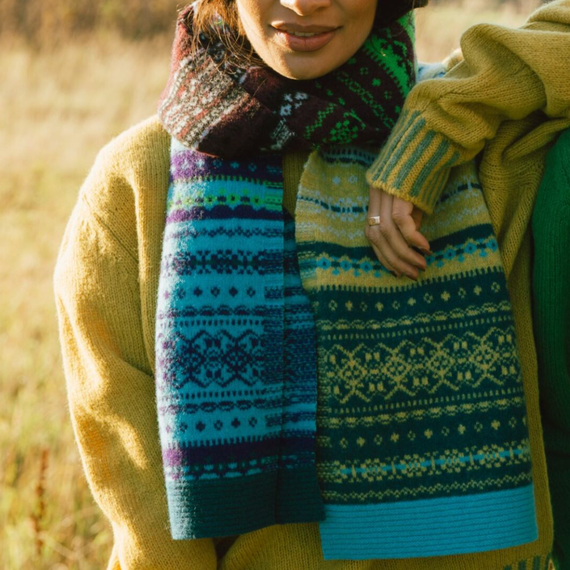 Alloa Fairisle Scarf - Sirius