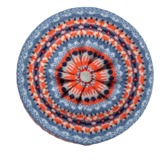 Alloa Beret - Blue-Bella