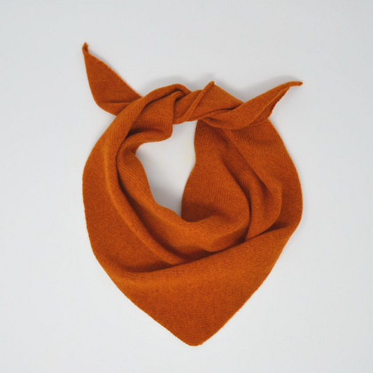 Lambswool Neckerchief - Rust