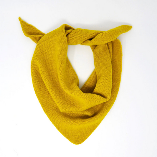 Lambswool Neckerchief - Mustard