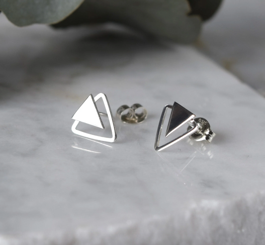 Double Triangle Earrings