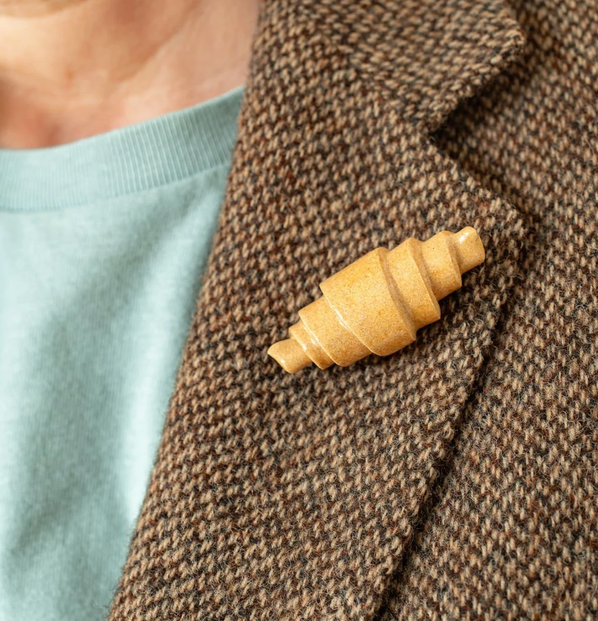 Art for Foodies  - Croissant Pin Badge