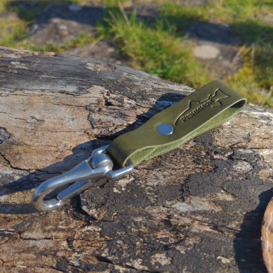 Mackerel Lanyard Keyring - Olive
