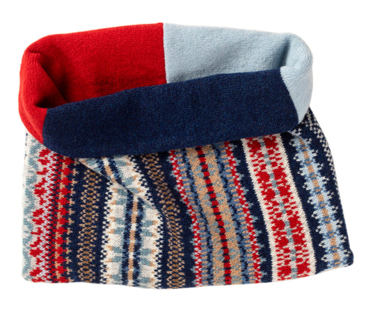 Stobo Snood - Navy Reflection