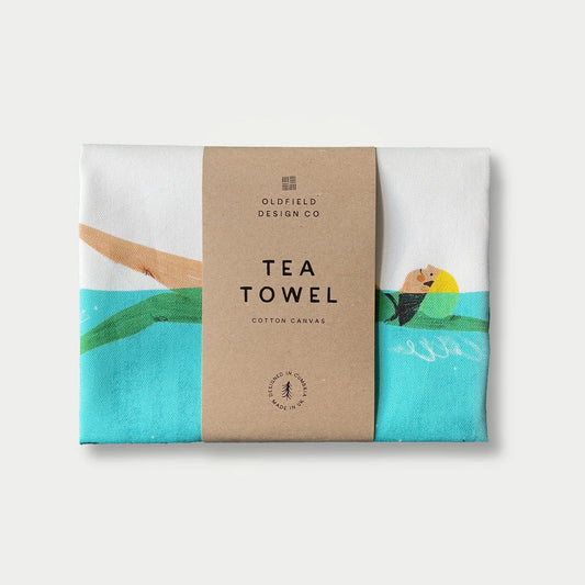 Swim and Fizz Tea Towel