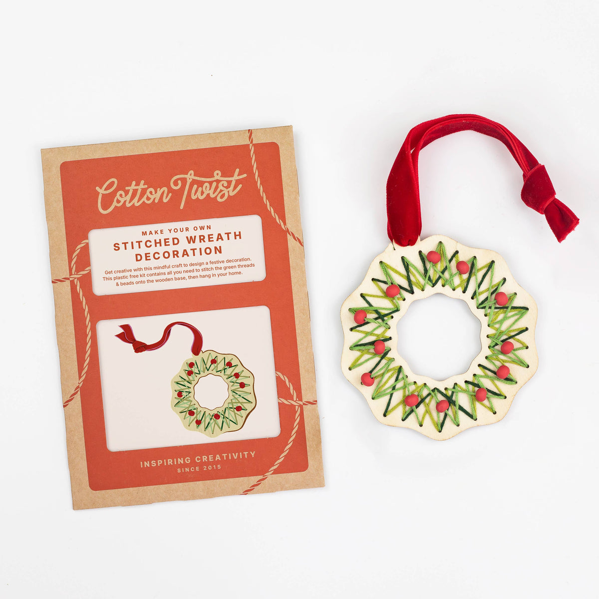 Stitched Wreath Decoration