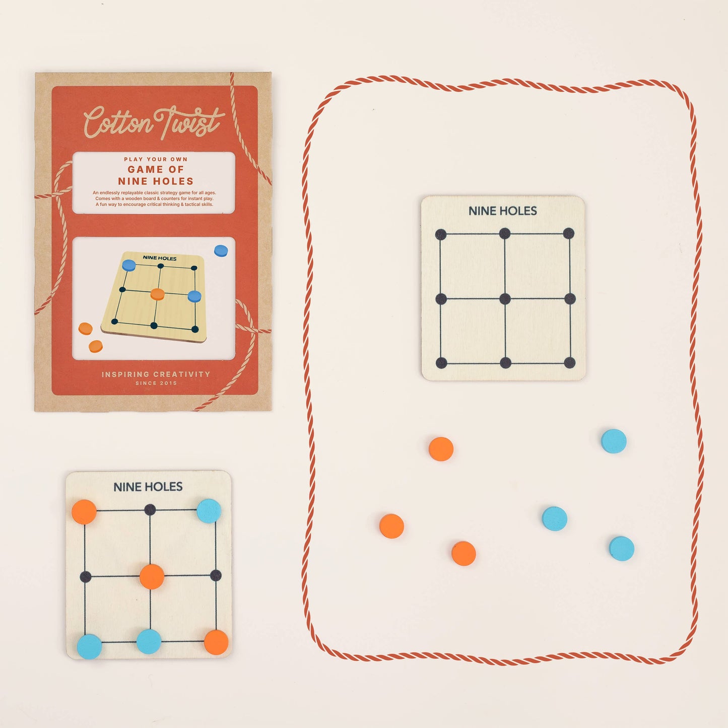 Game Of Nine Holes - Wooden Board Game