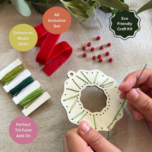 Stitched Wreath Decoration