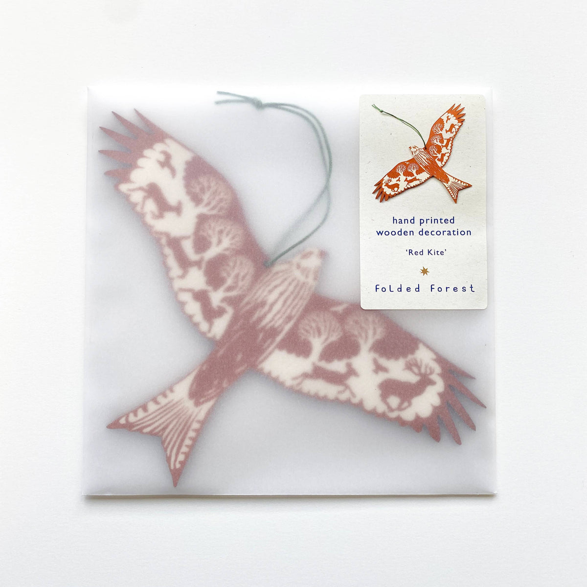 Wooden Decoration - Red Kite