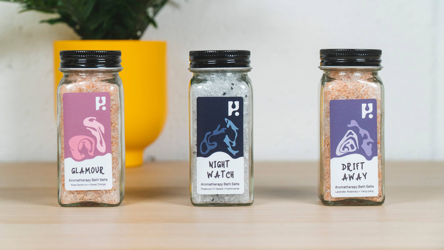 Glamour Bath Salts glass 120g Compact