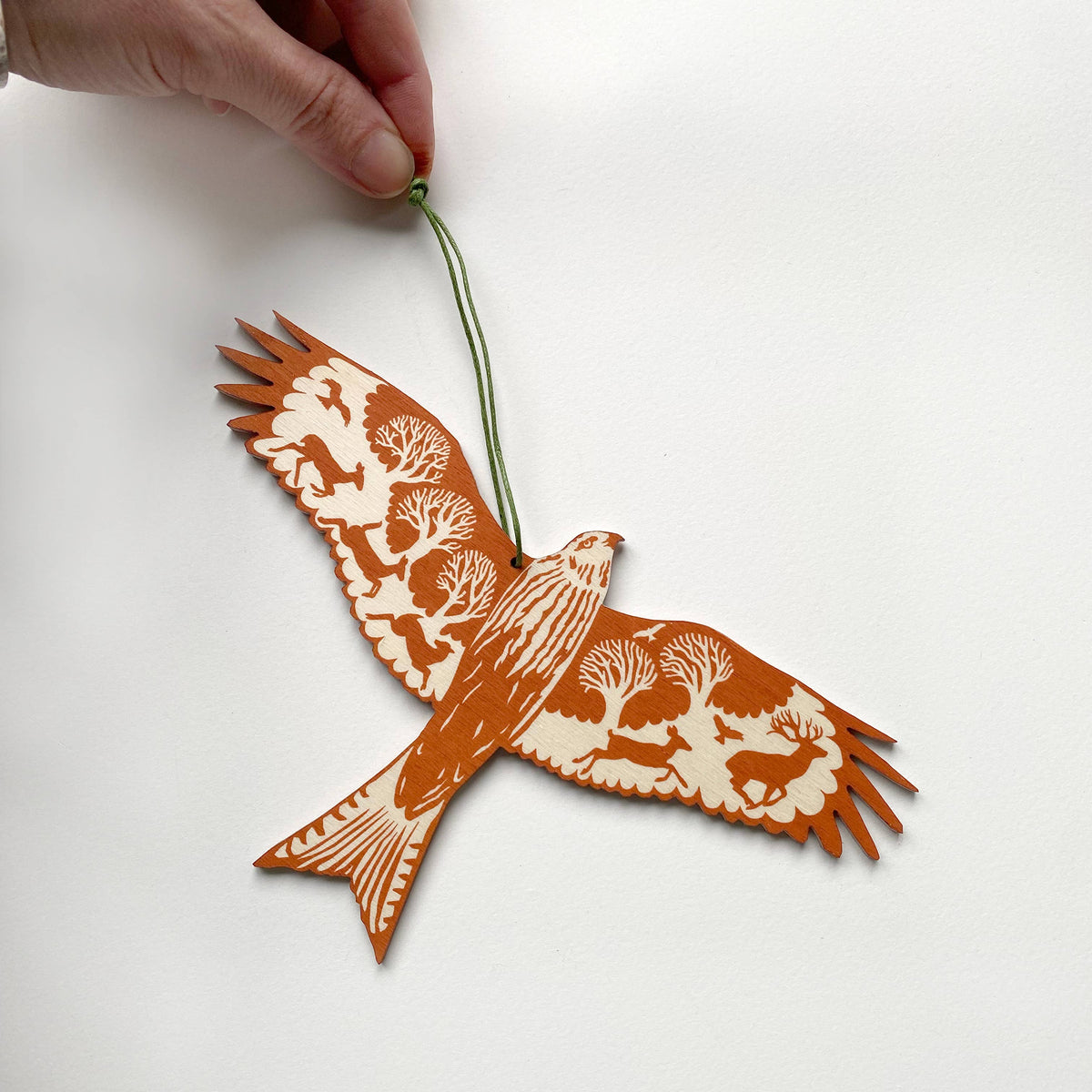 Wooden Decoration - Red Kite