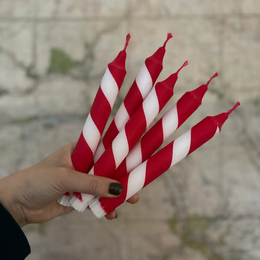Candy Cane Stick Candle
