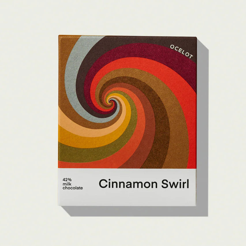 Cinnamon Swirl - 42% Milk Chocolate Bar