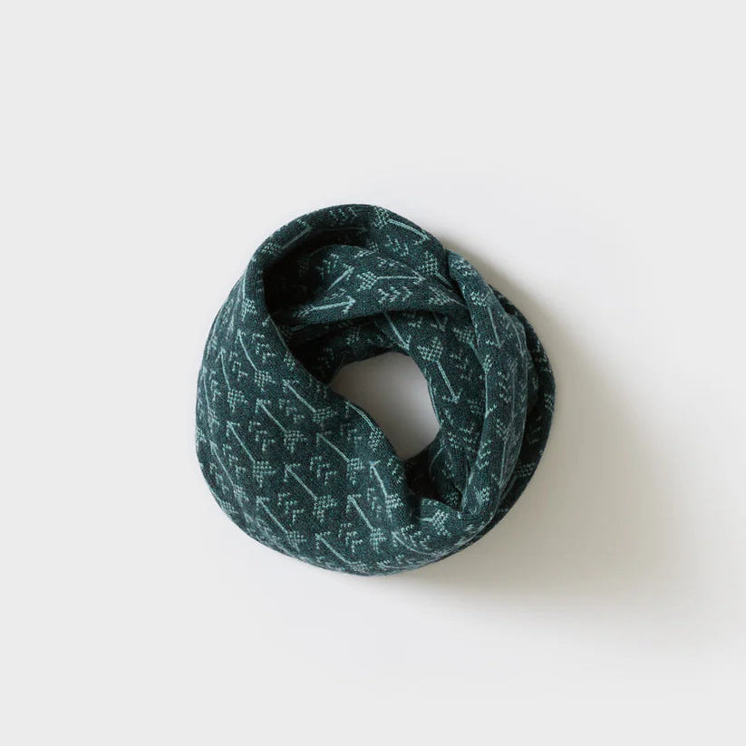 Arrow Circle Scarf - Ink & North Sea