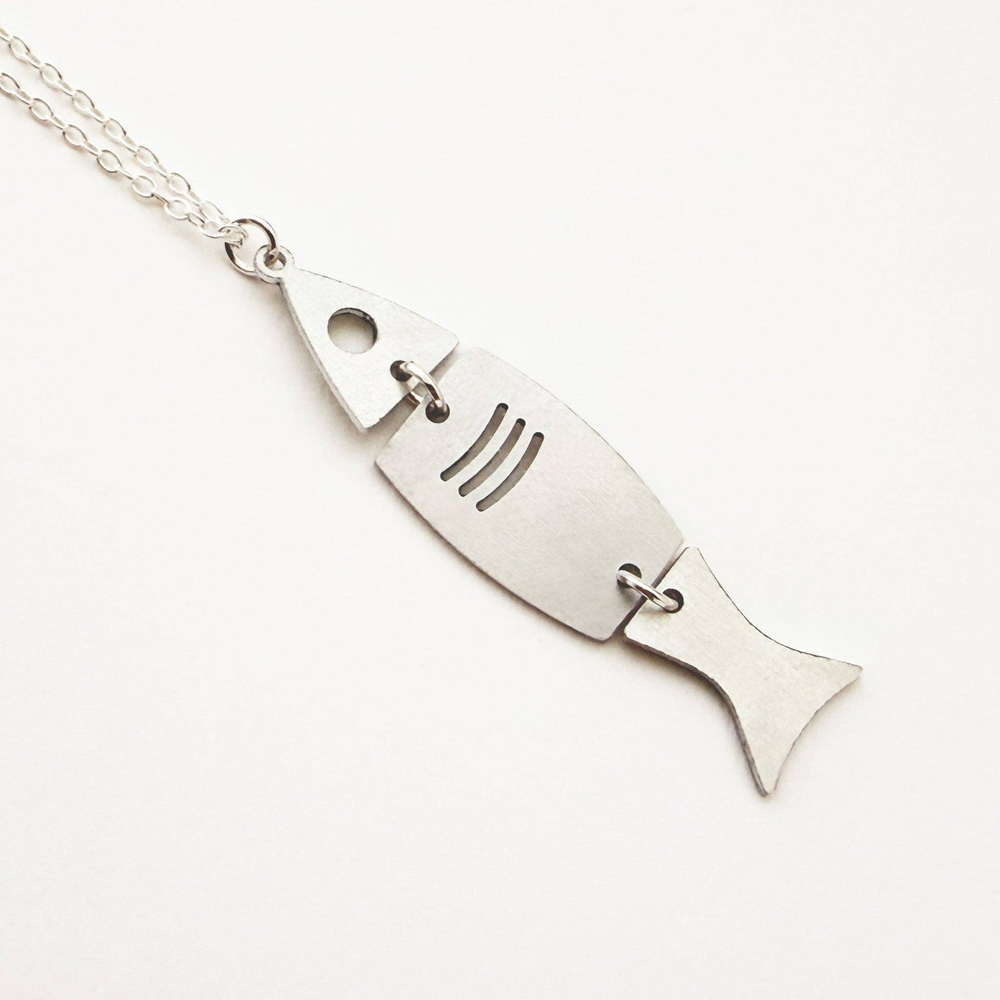 Steel Fish Necklace