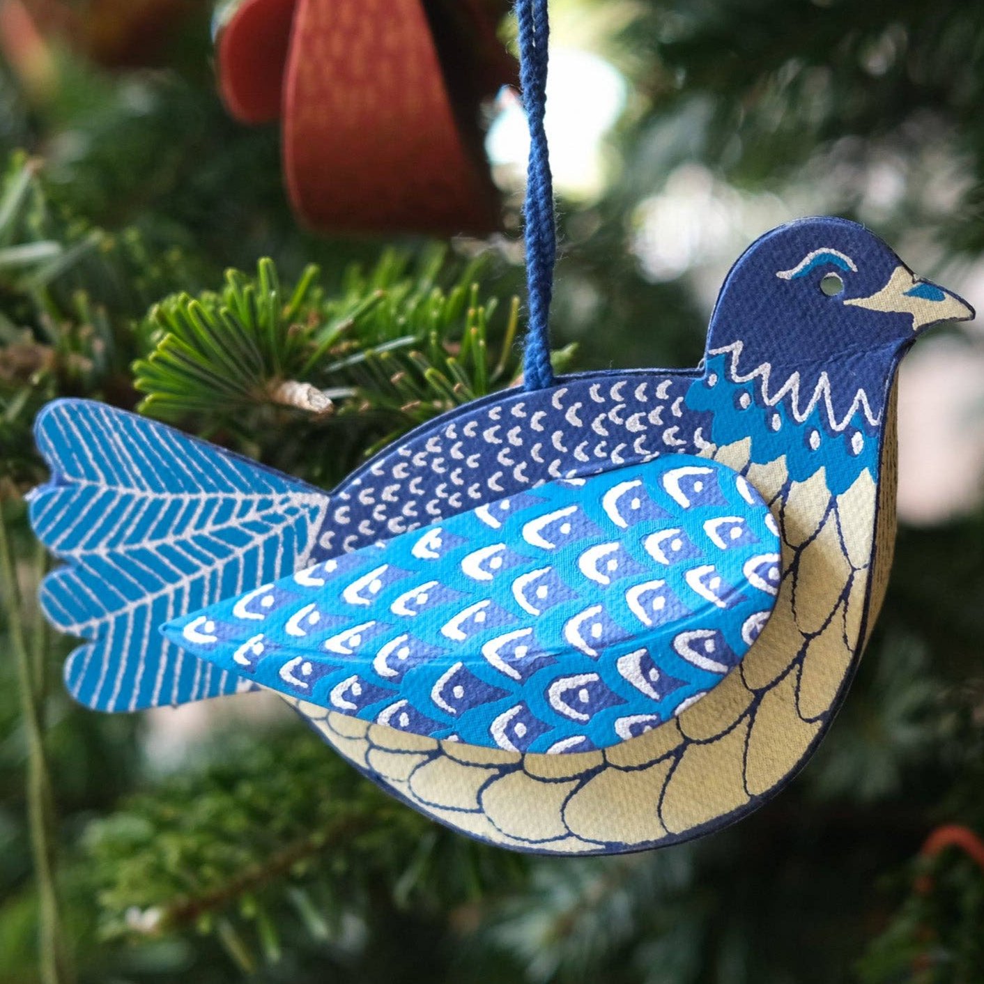Dove Screen-Printed Decoration