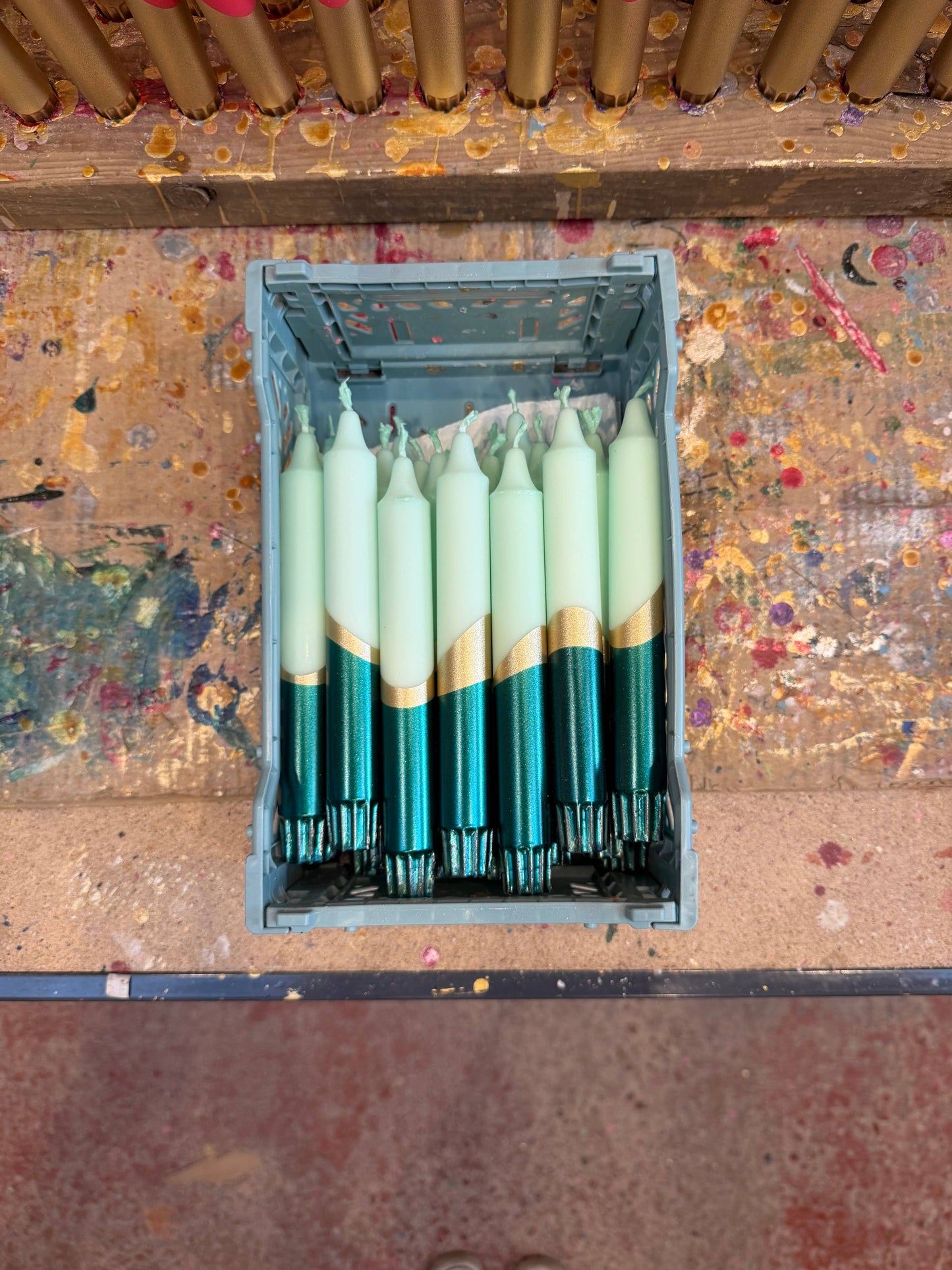 Pastel Petals Metallic Candles