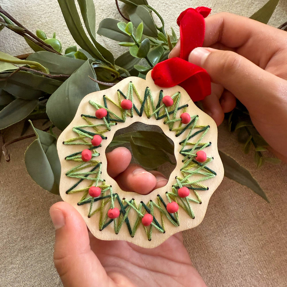 Stitched Wreath Decoration