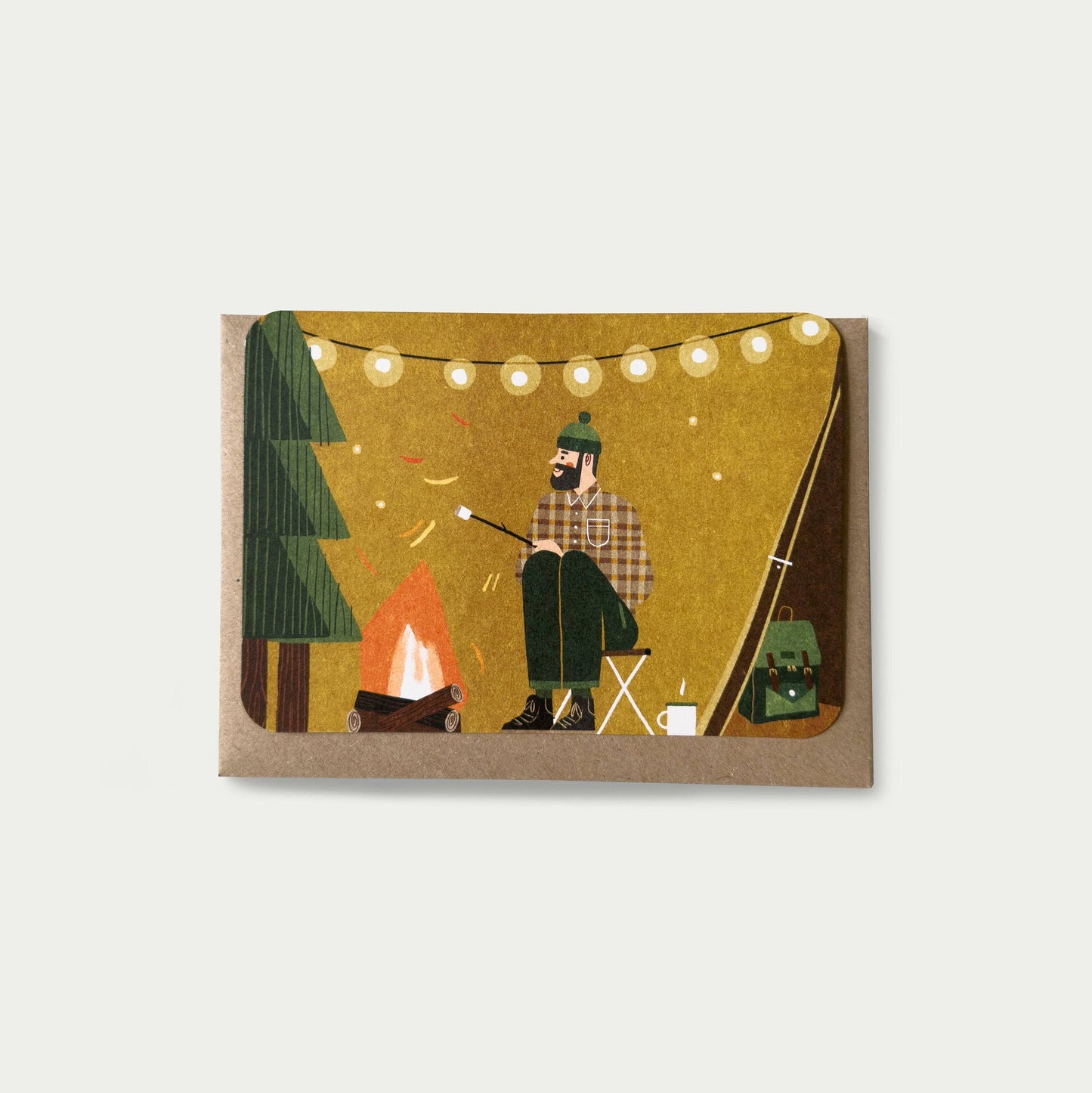 Yellow Tent Card