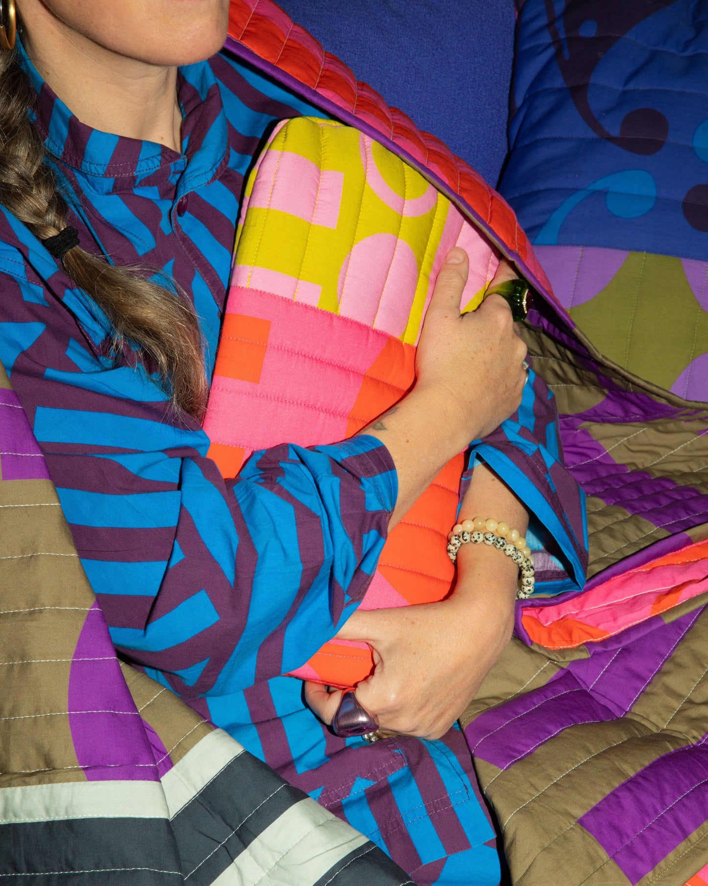 Quilted Hot Water Bottle - Paradox