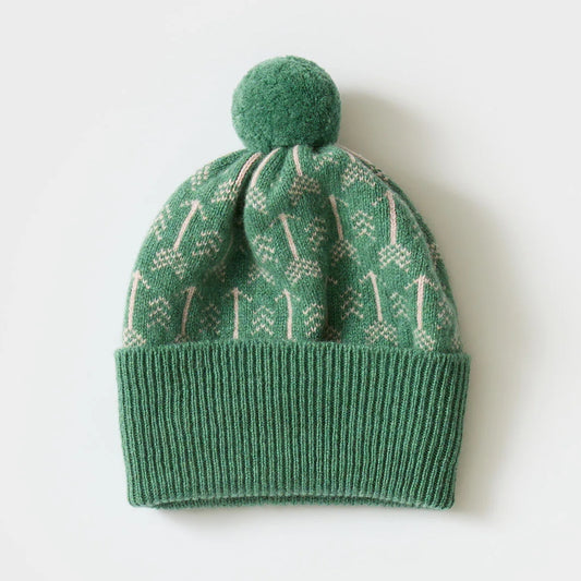 Arrow Pom Hat - Willow & Seashell