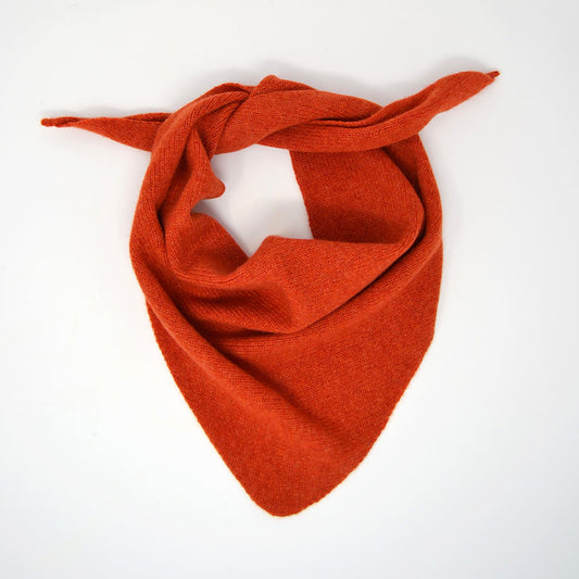 Lambswool Neckerchief - Spicy Orange