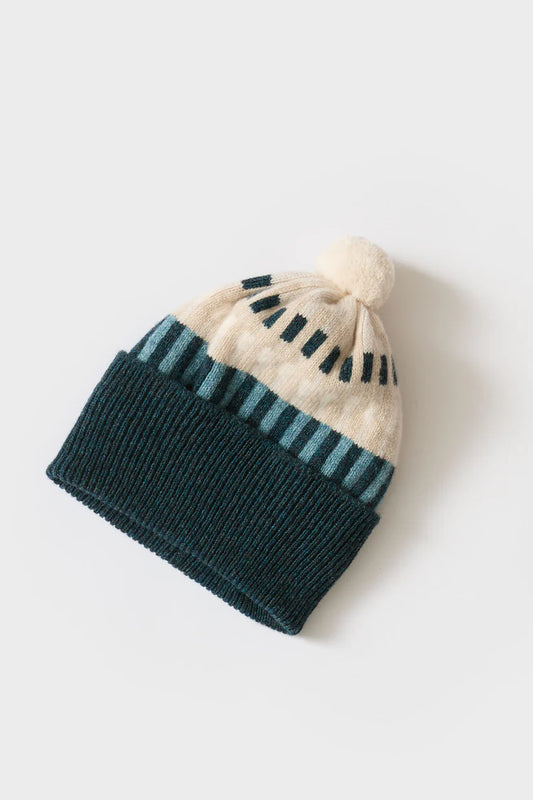 Harbour Pom Hat - Ink & North Sea