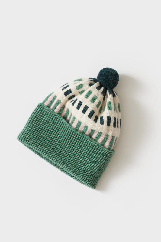 Harbour Pom Hat - Willow & Seashell