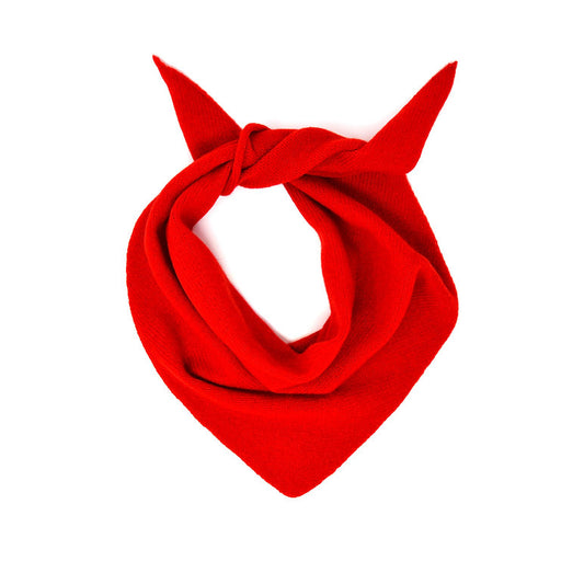 Lambswool Neckerchief - Poppy Red
