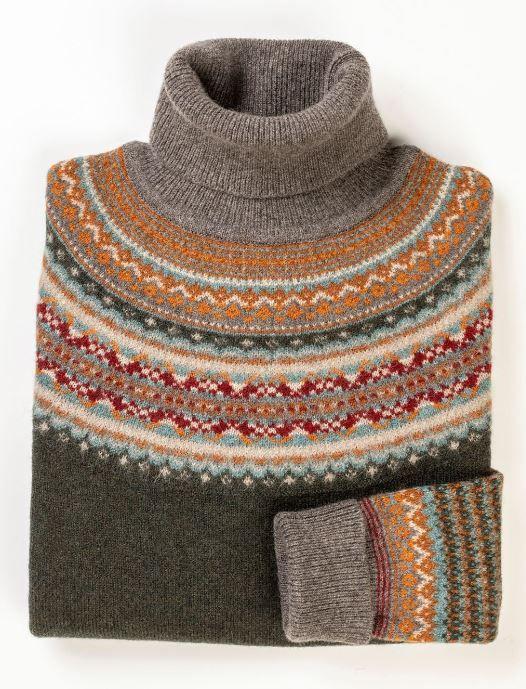 Alpine Roll Neck Sweater - Bracken