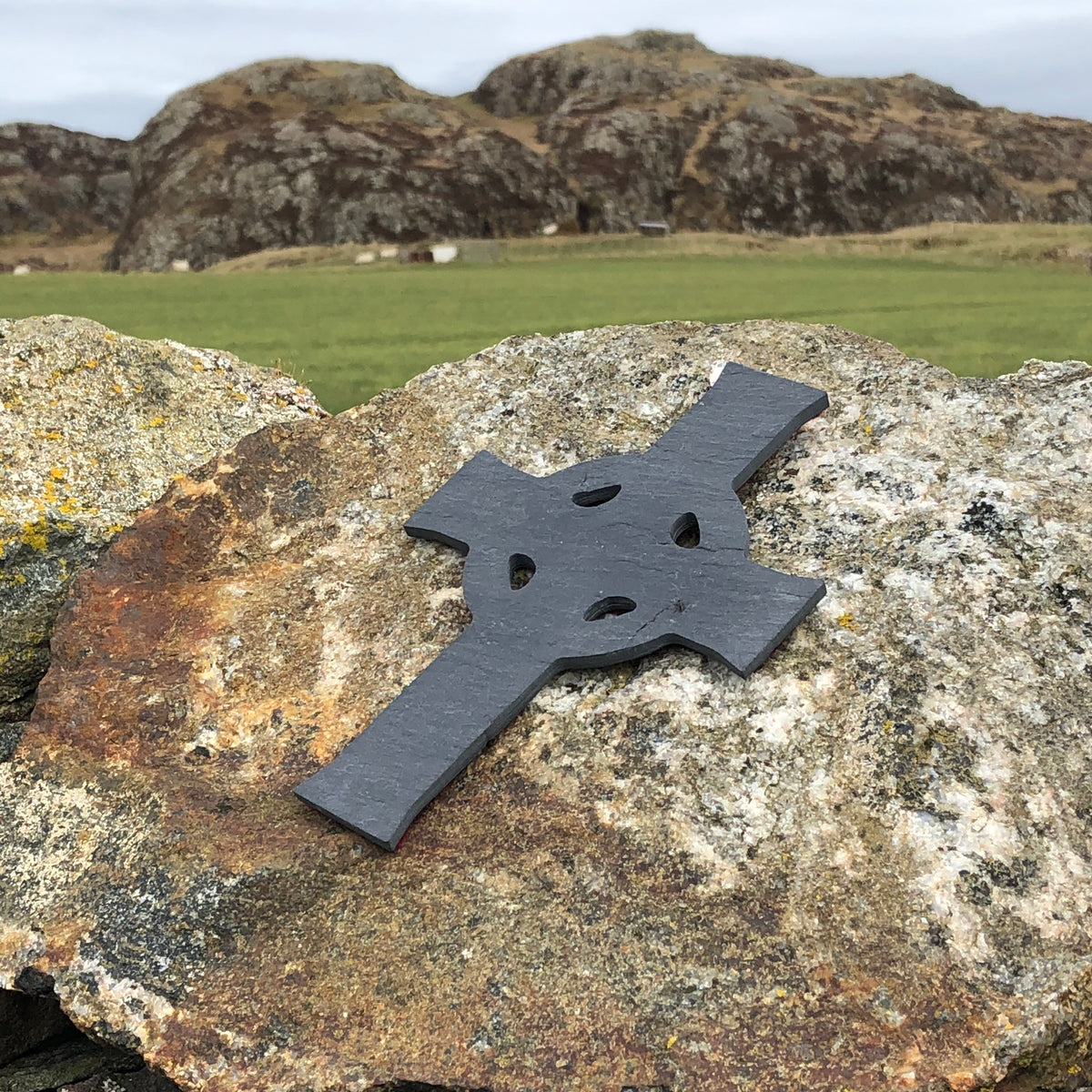 Iona Celtic Cross Slate