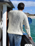 Traditional Aran Pullover - Roll Neck Nep