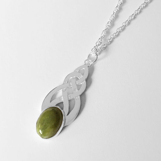 Celtic Knot Green Stone Pendant