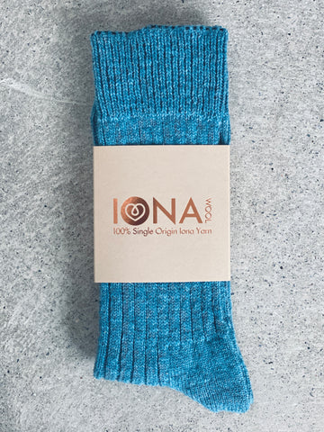 Iona Socks 2.0 - Blue Teal