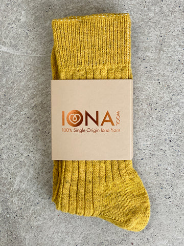 Iona Socks 2.0 - Lichen