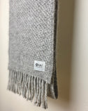 Iona Wool Woven Scarf - SMUR, Silver