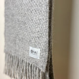 Iona Wool Woven Scarf - SMUR, Silver