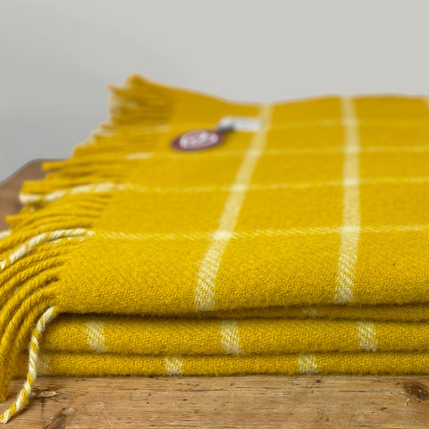 Yellow Chequered Check
