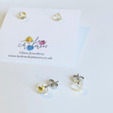 Mini Sphere Glass Studs