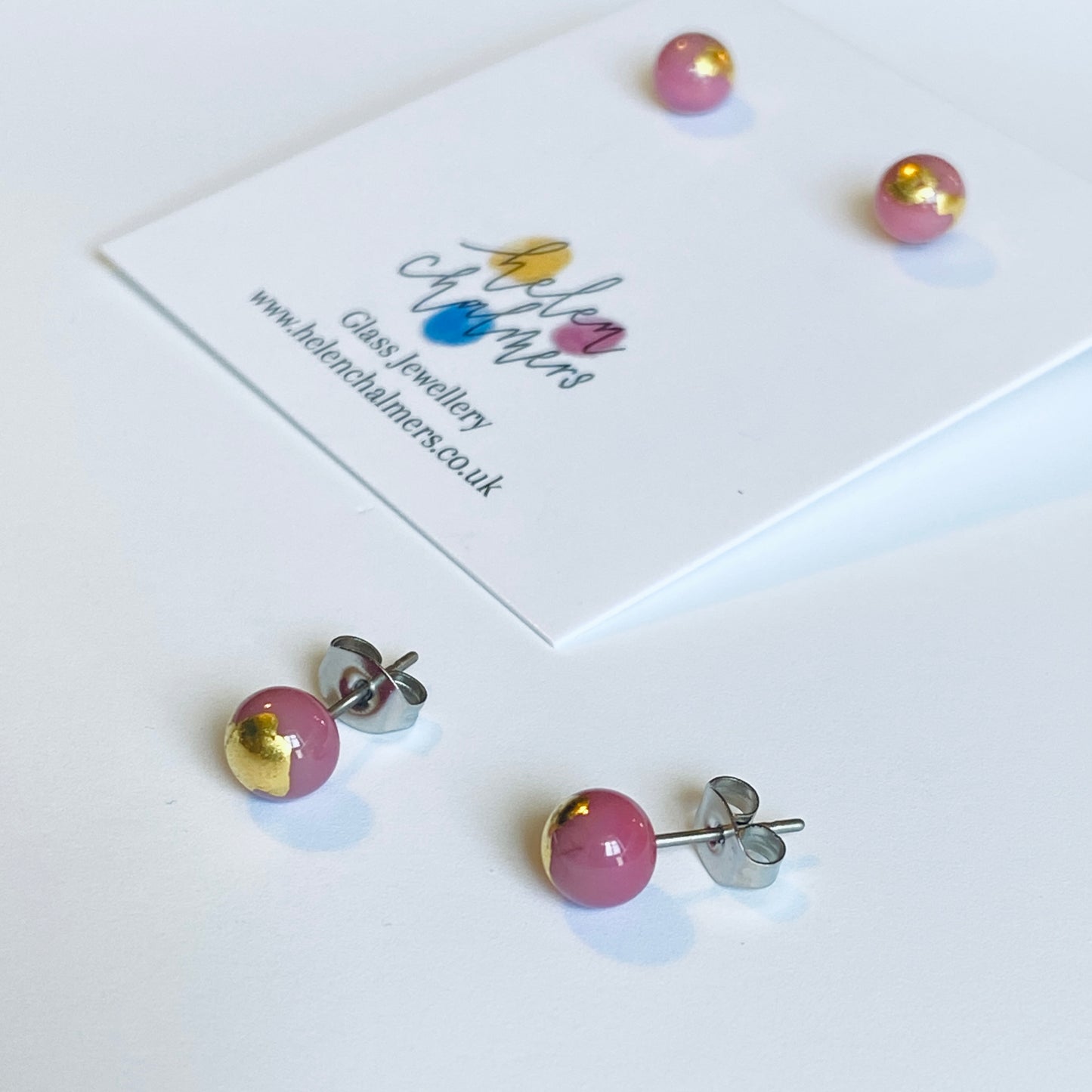 Mini Sphere Glass Studs