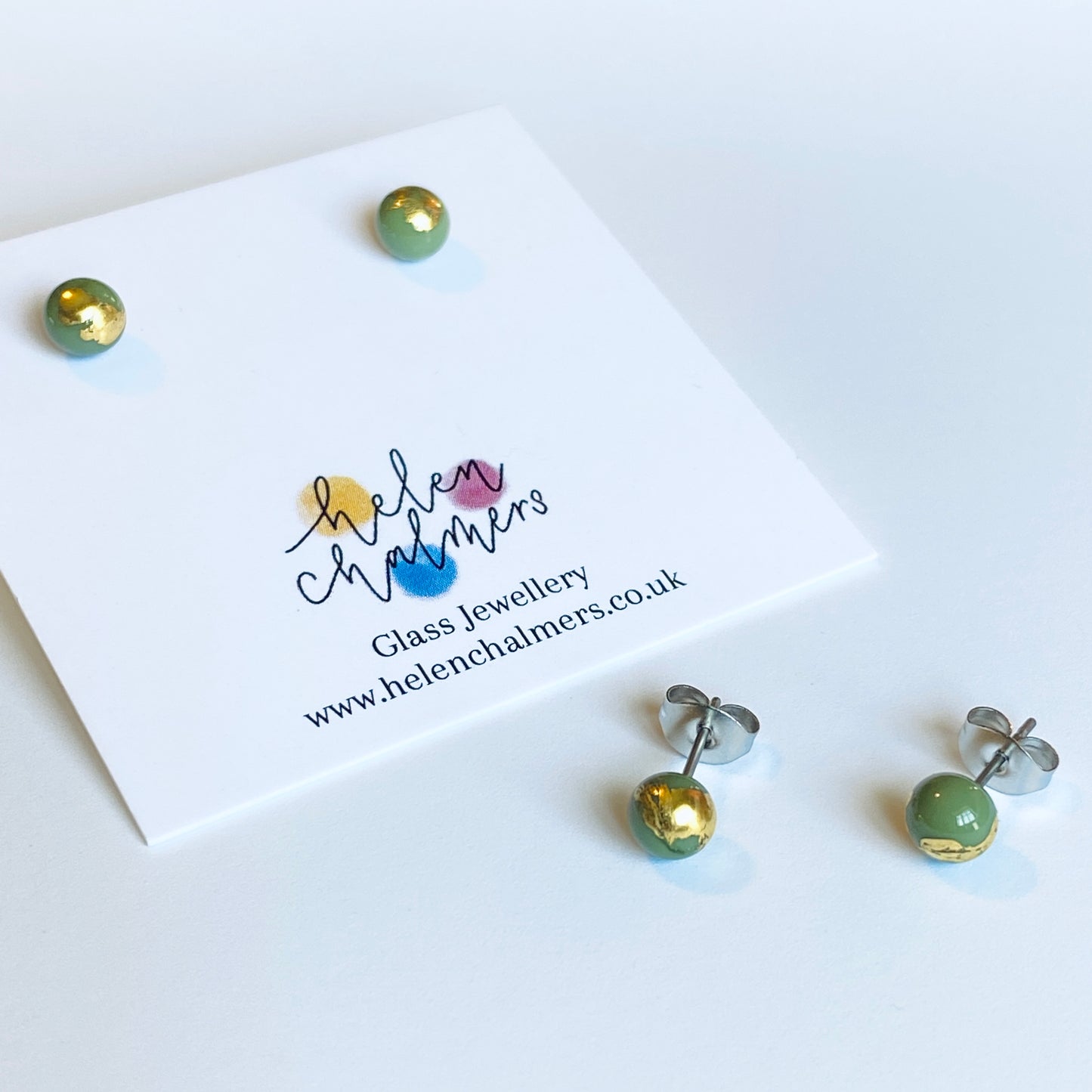 Mini Sphere Glass Studs
