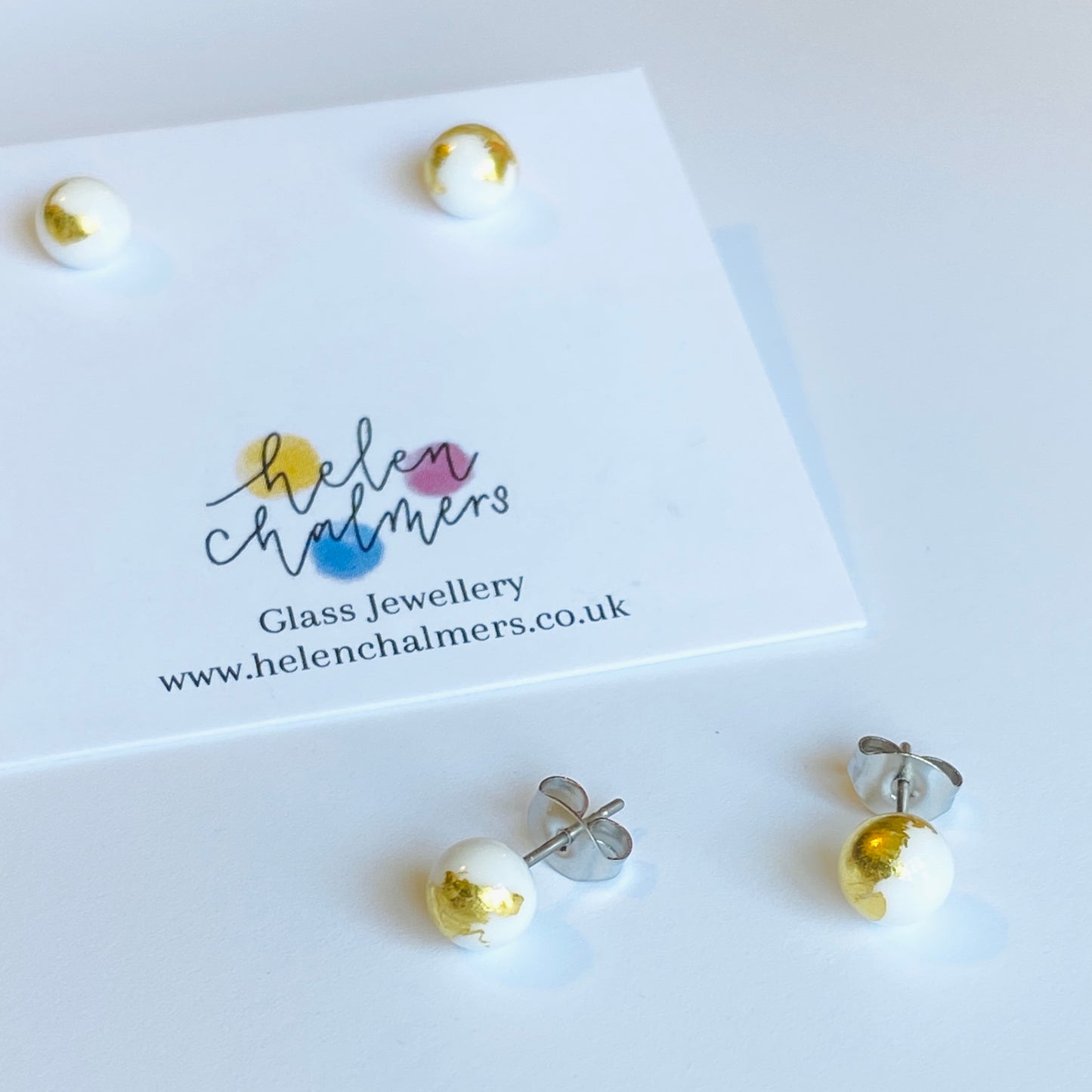 Mini Sphere Glass Studs