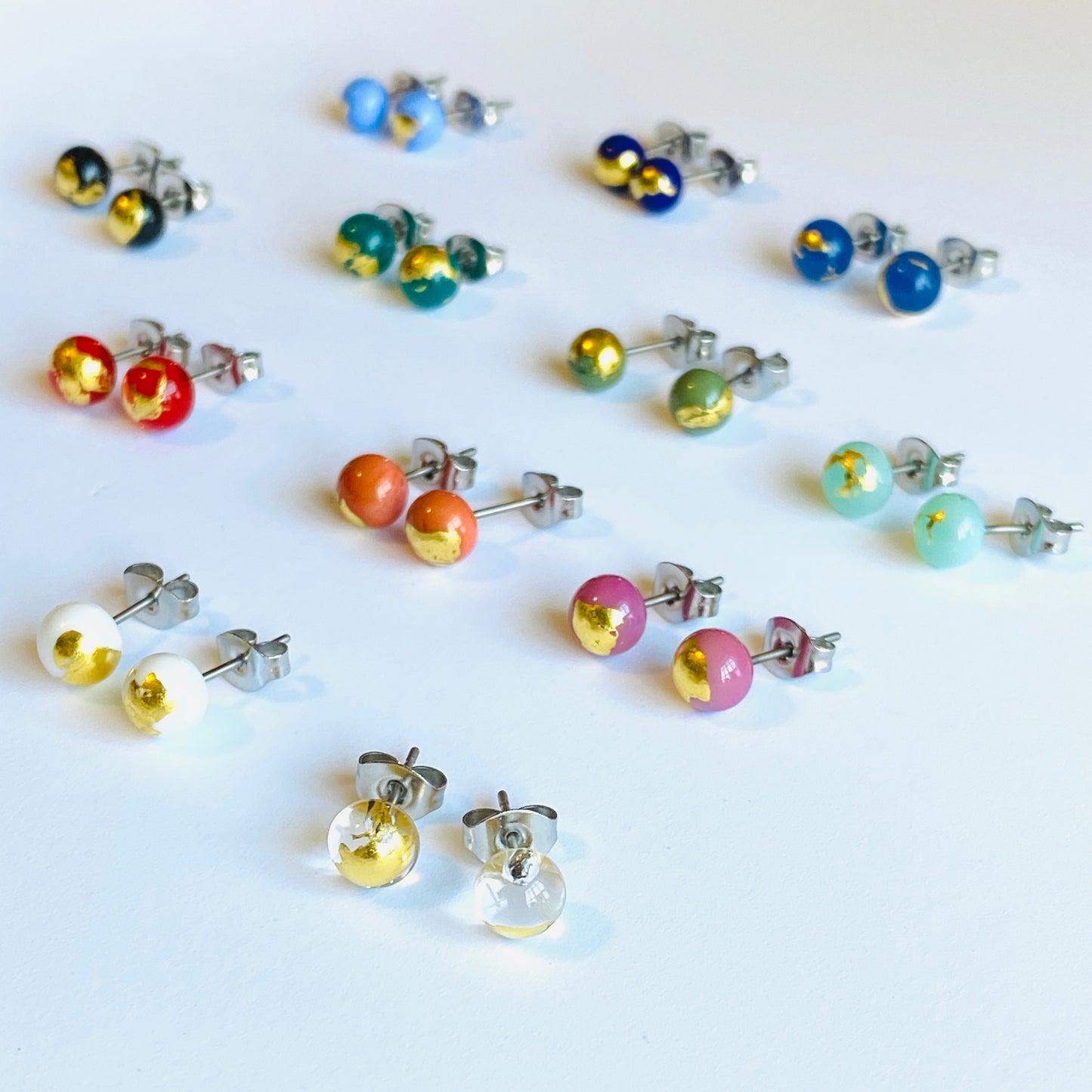 Mini Sphere Glass Studs