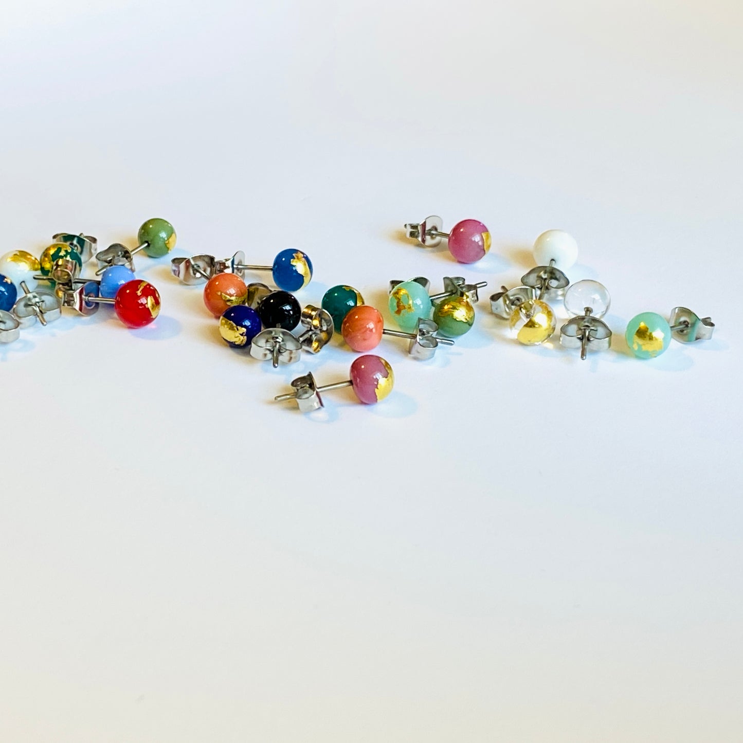 Mini Sphere Glass Studs