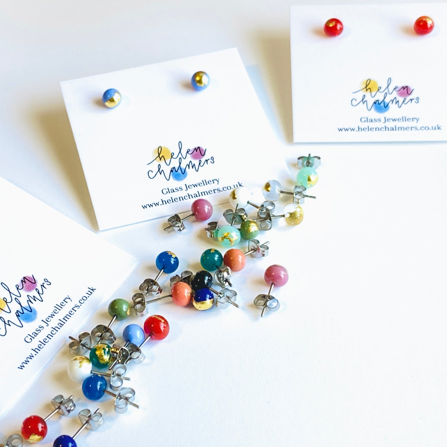 Mini Sphere Glass Studs