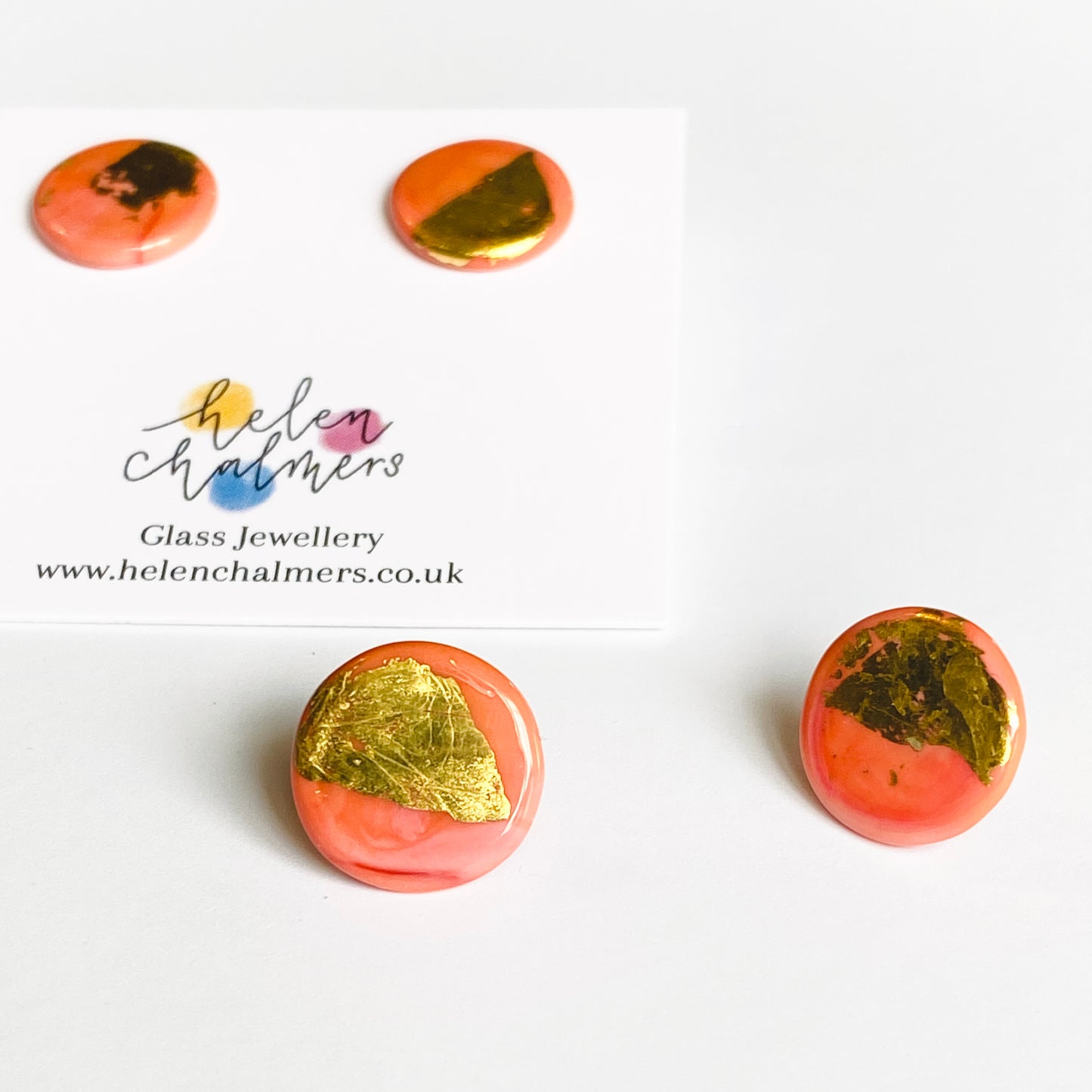 Flat Disc Glass Studs